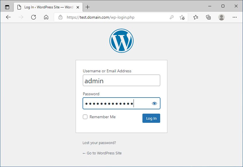 WordPress wp-login